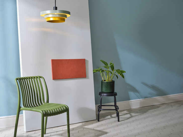 Osram Decor Layers pendellampa, grön/gul