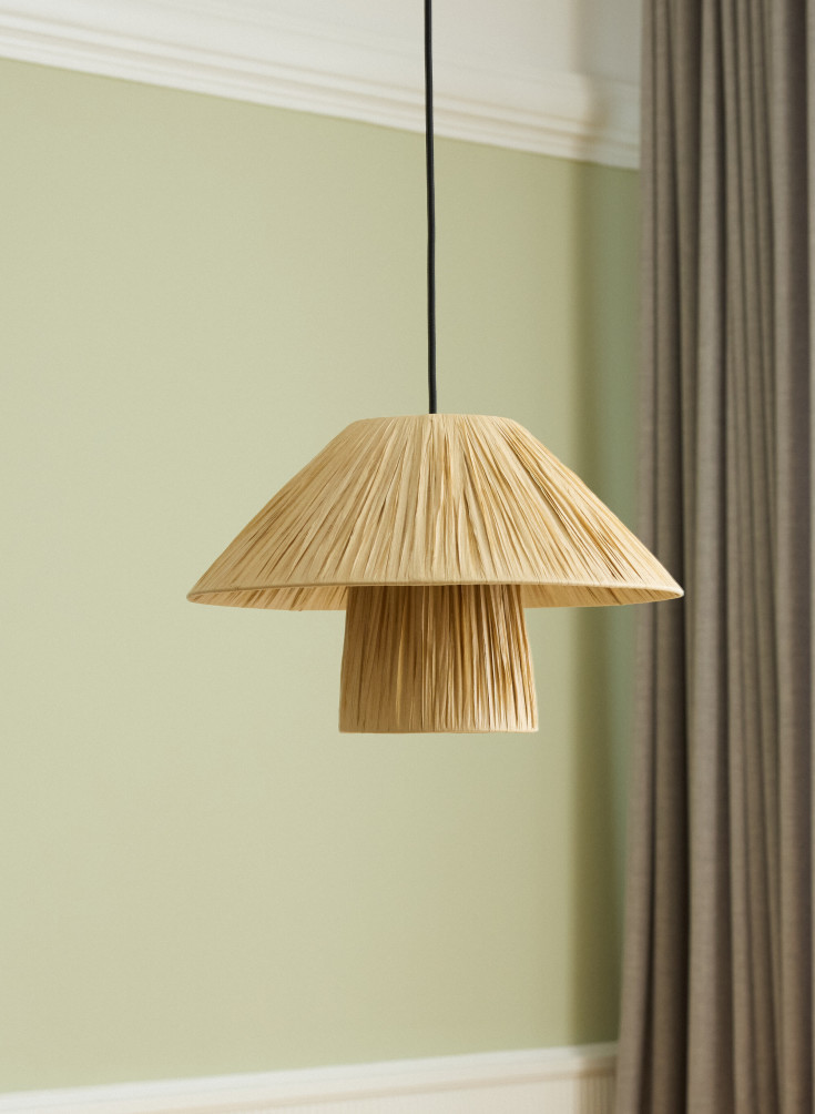 OSRAM DECOR Bamboo Paper Hut Pendant 400mm 1XE27 brun