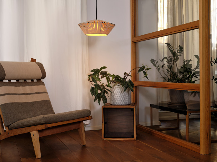 Osram Decor Stripes pendel, beige, Ø40 cm