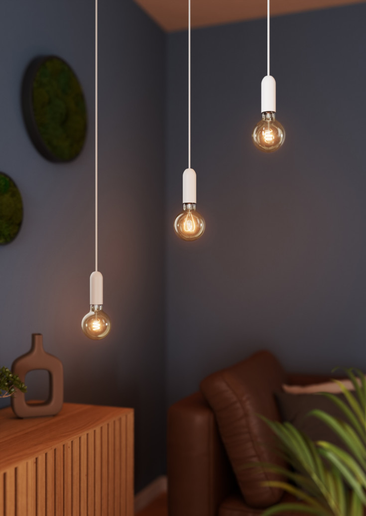 Osram Vintage 1906 Round fatningssæt, hvid