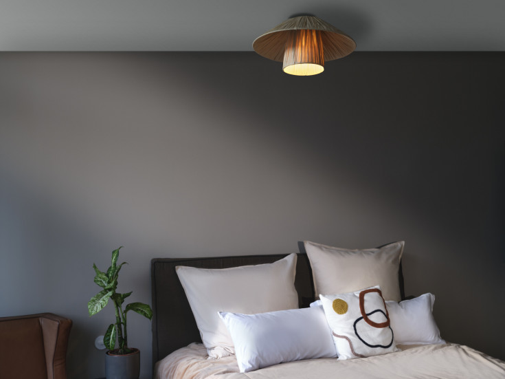 OSRAM DECOR Bamboo Paper Hut Ceiling 400mm 1XE27 brun