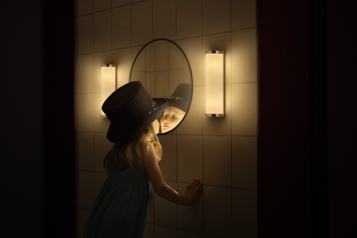 OSRAM Bathroom Classic Cylinder Wall 2xE14 IP44 320mm krom