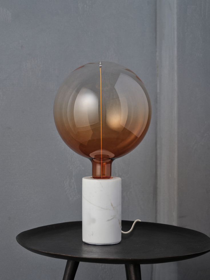 OSRAM DECOR Marble Base Table Dim E27 hvid