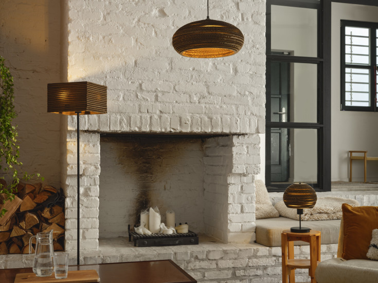 OSRAM DECOR Cardboard Ball Table 1XE27 brun