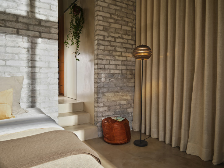 OSRAM DECOR Cardboard Ball Floor 1XE27 brun