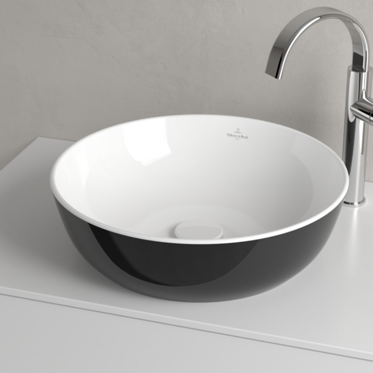 Villeroy & Boch Artis tvättställ, Ø43 cm, svart