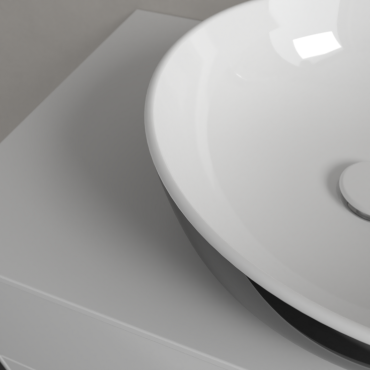 Villeroy & Boch Artis tvättställ, Ø43 cm, svart