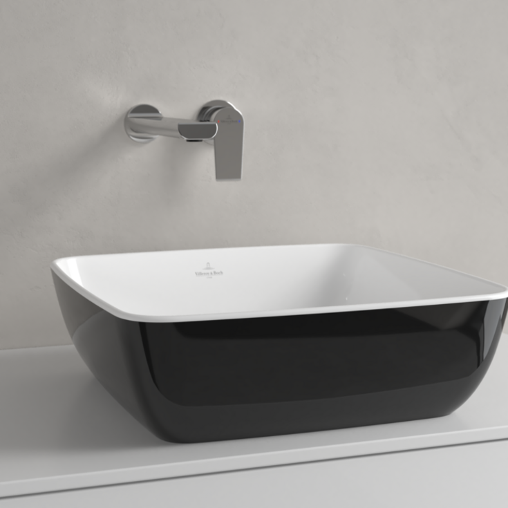 Villeroy & Boch Artis tvättställ, 41x41 cm, svart