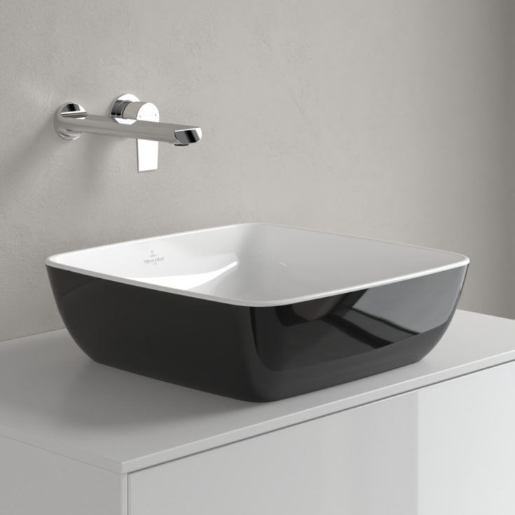 Villeroy & Boch Artis tvättställ, 41x41 cm, svart