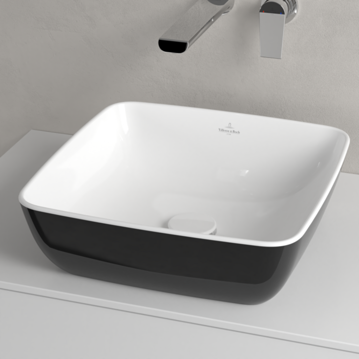 Villeroy & Boch Artis tvättställ, 41x41 cm, svart