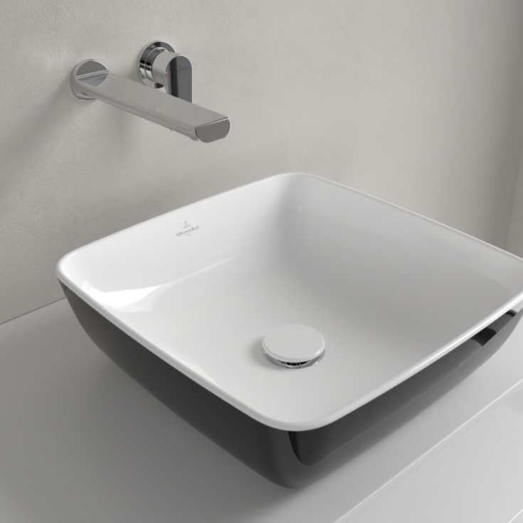 Villeroy & Boch Artis tvättställ, 41x41 cm, svart