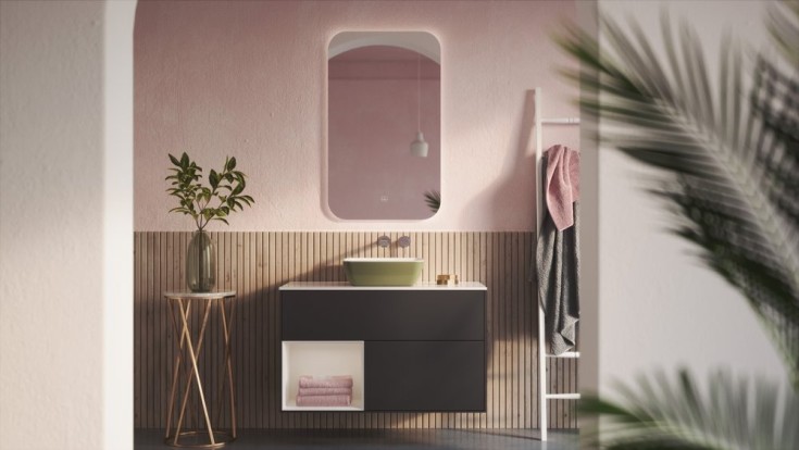Villeroy & Boch Artis toppmontert servant, 41x41 cm, grønn
