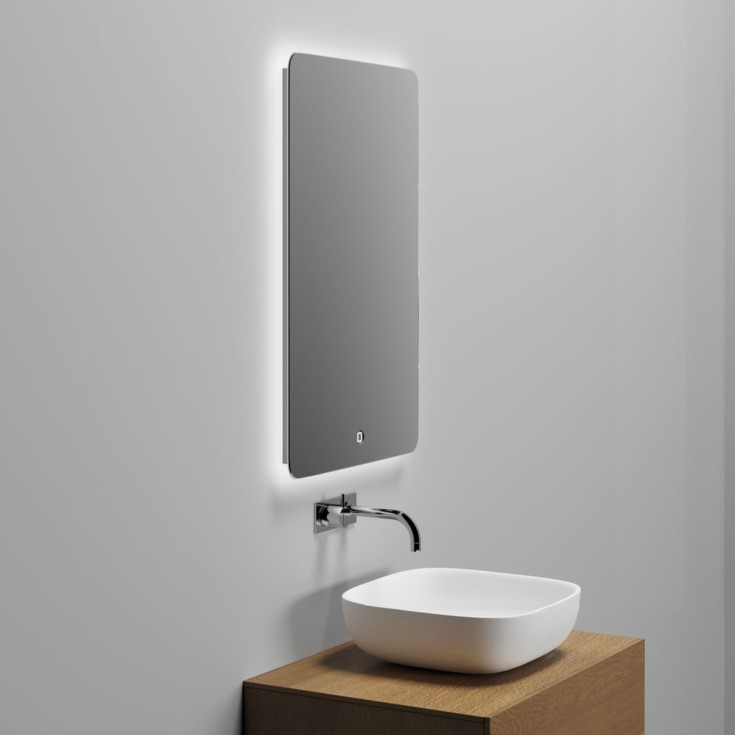 Copenhagen Bath Orø 50 Speil, 50x80 cm, duggfritt, aluminium/glass