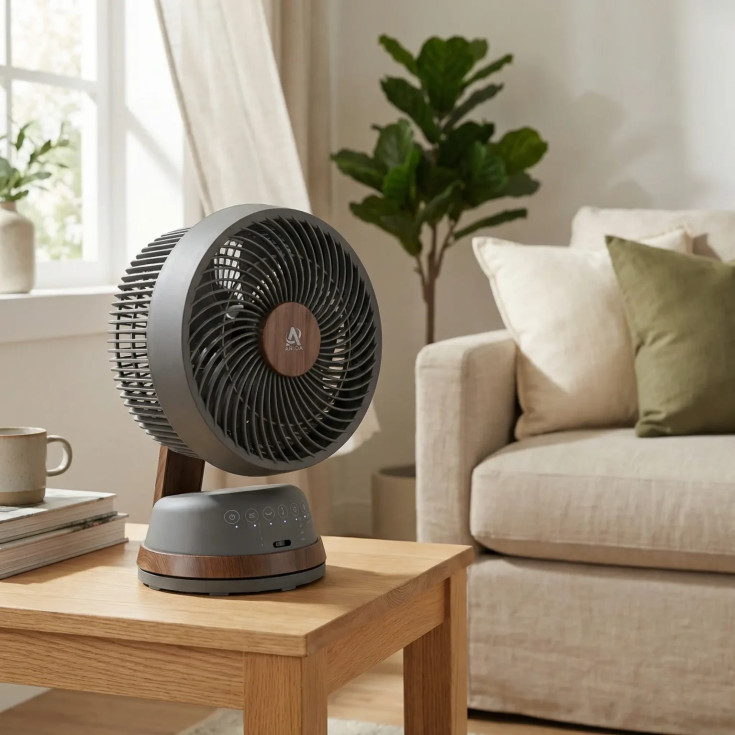 Arida Breeze bordventilator, sort