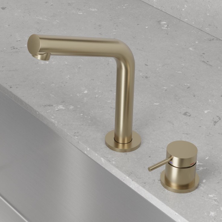 Scandtap Steel Harmonized B2 håndvaskarmatur, champagne