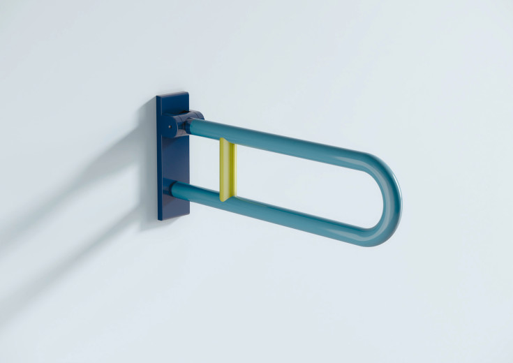 Hewi Serie 801 Iconic armstøtte, 60 cm, blå