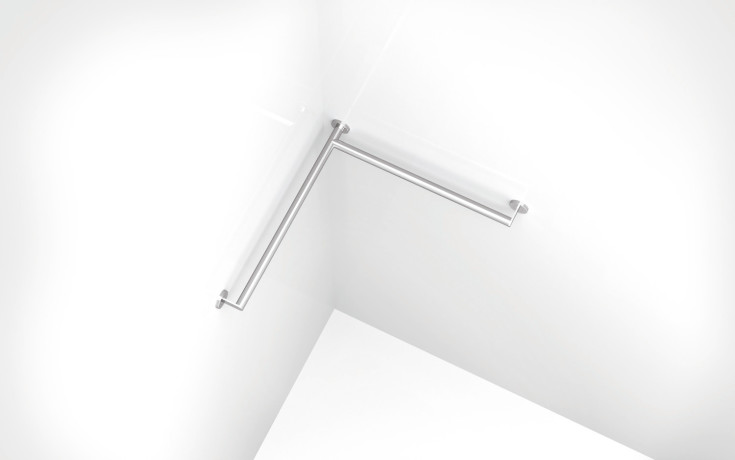 Hewi System 900 støttegreb, 76,5 cm, krom