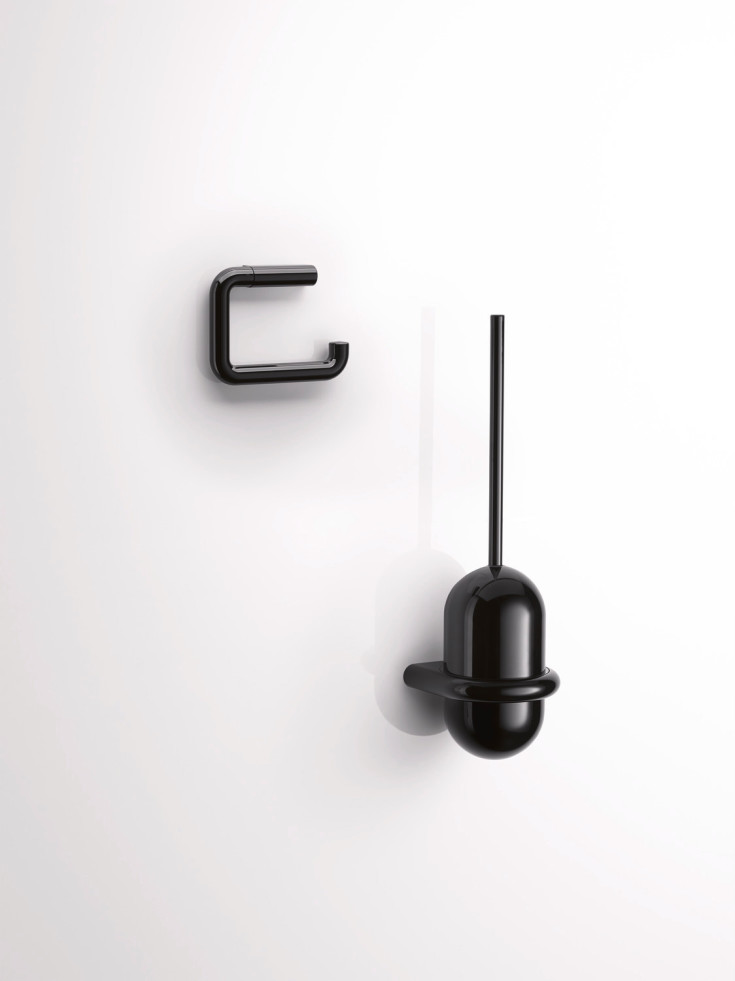 Hewi toiletrulleholder, sort