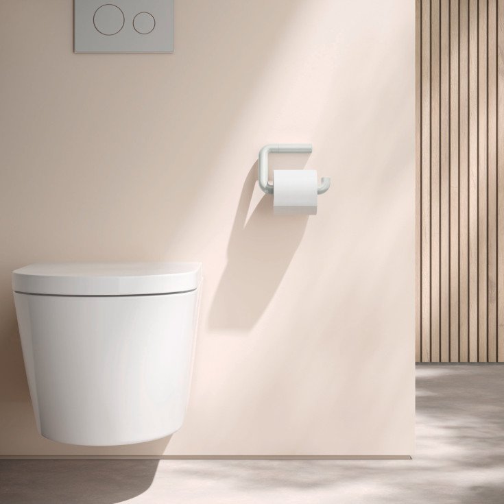 Hewi toiletrulleholder, grå