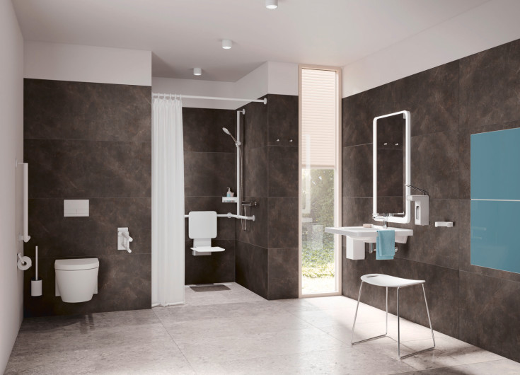 Hewi toiletrulleholder, mat hvid