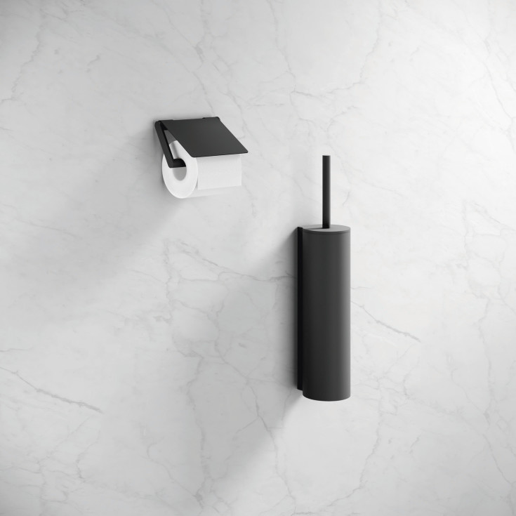 Hewi toiletrulleholder, sort