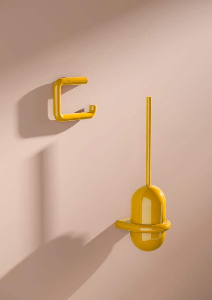 Hewi Range 477 toiletbørste, gul