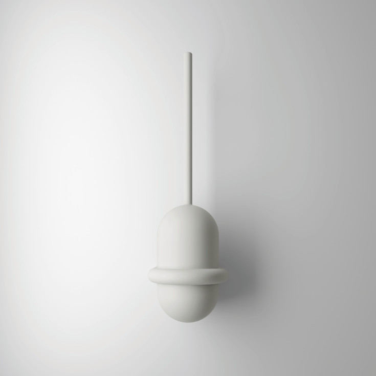 Hewi Range 477 toiletbørste, grå