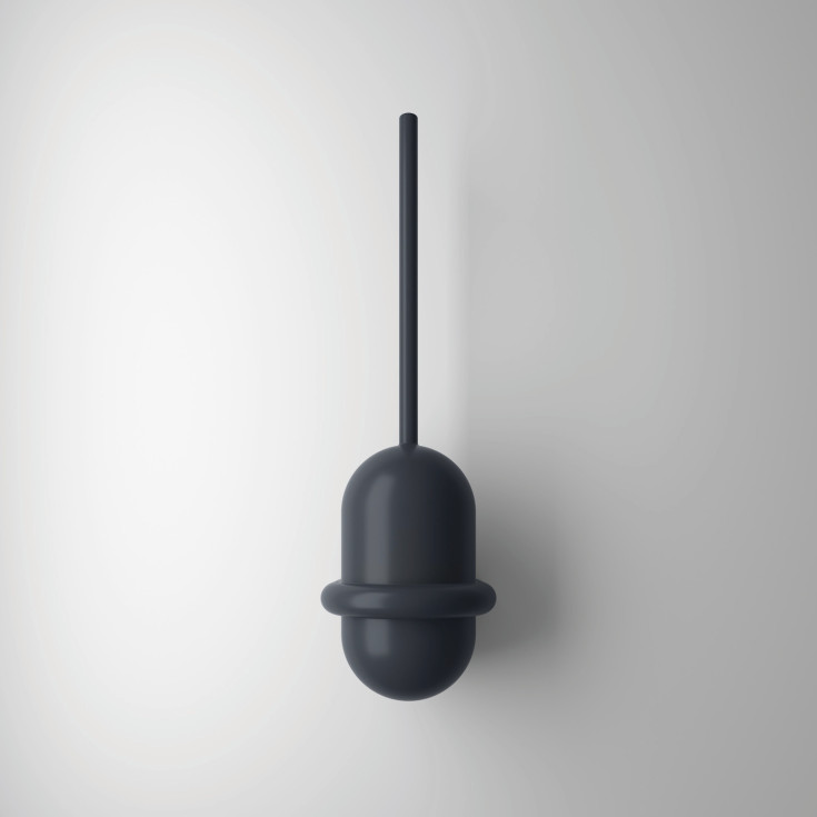 Hewi Range 477 toiletbørste, grå