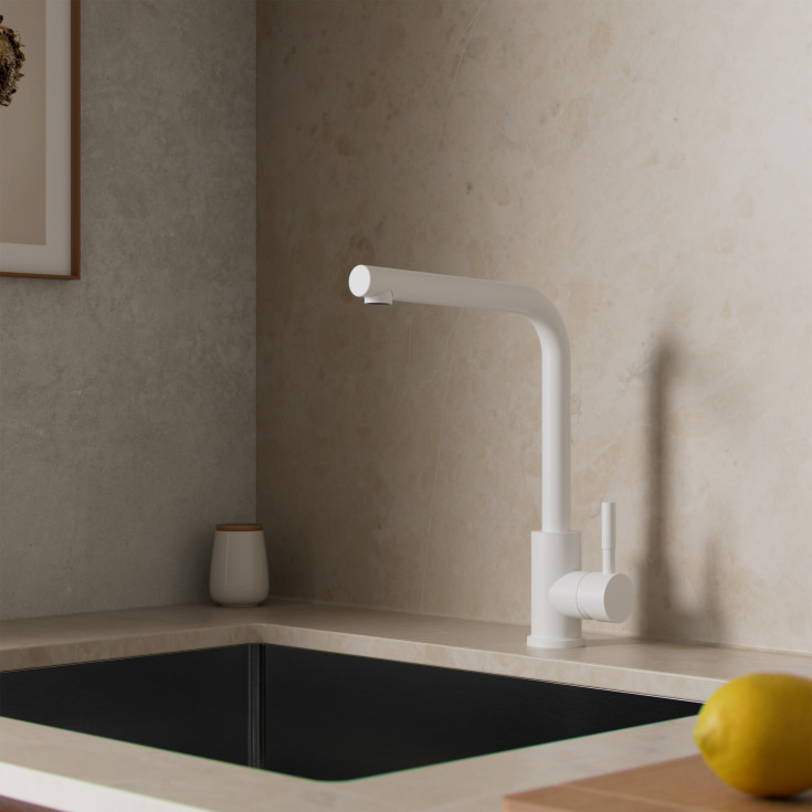 Zen Sanitary kjøkkenarmatur, hvit