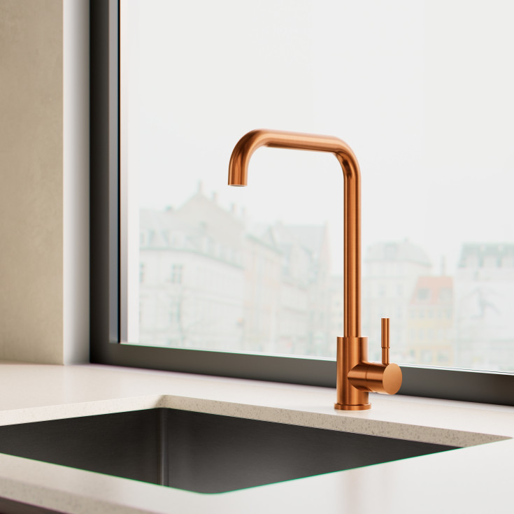 Zen Sanitary köksblandare, koppar