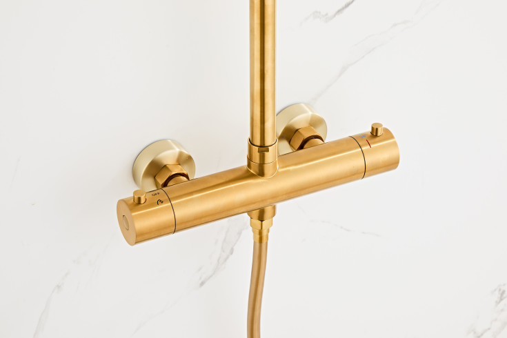 Zen Sanitary brusesæt, messing