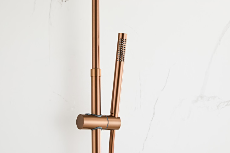 Zen Sanitary duschset, koppar