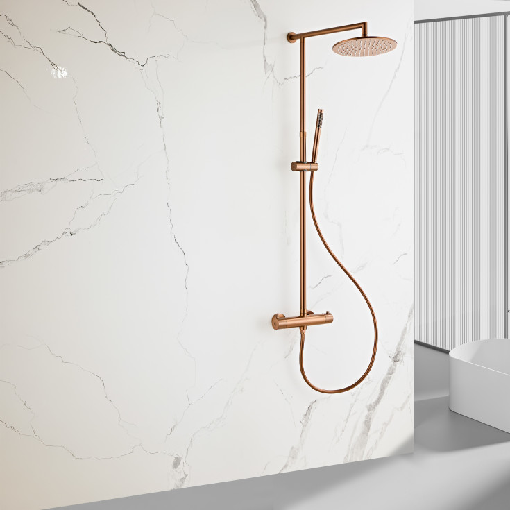 Zen Sanitary brusesæt, kobber