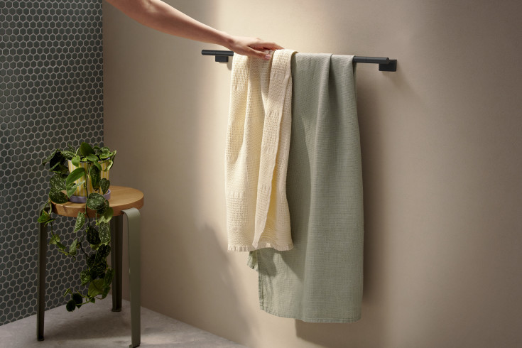 Hansgrohe AddStoris håndklædestang, 66,1 cm, mat sort