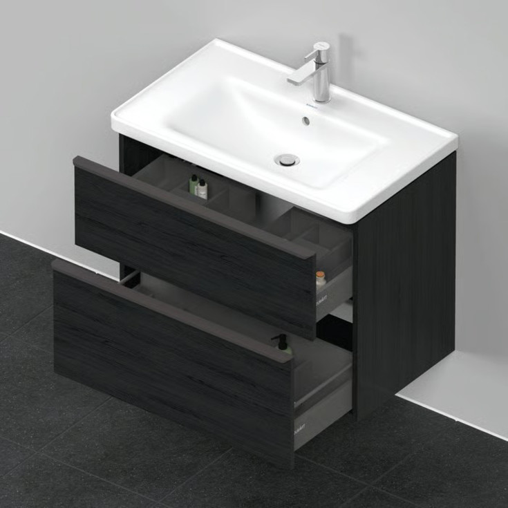 Duravit D-Neo møbelpakke, 80x48 cm, sort eg