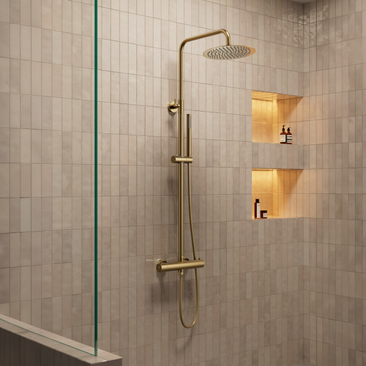 Zen Sanitary brusesæt, messing