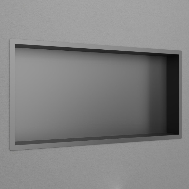 Scandtap Style brusehylde, 63x33 cm, semi-mat sort