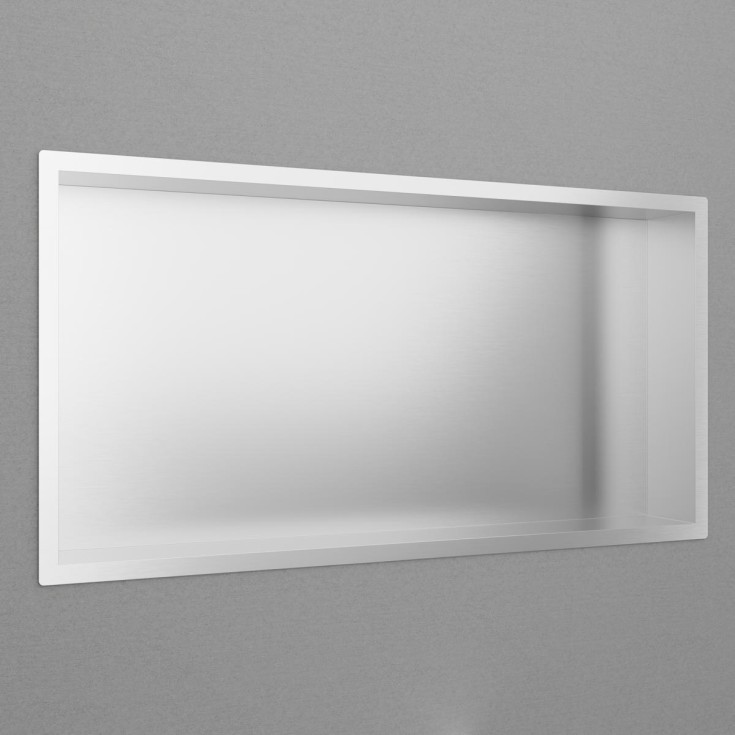 Scandtap Style duschhylla, 63x33 cm, borstad stål