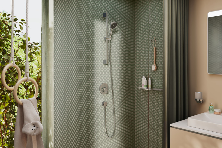 Hansgrohe AddStoris hylde, 40x14 cm, krom
