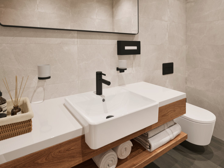 Hansgrohe AddStoris sæbedispenser, mat sort