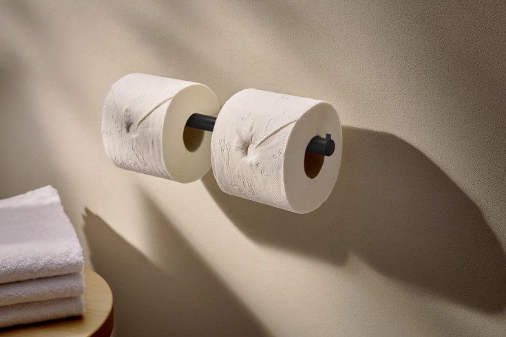 Hansgrohe AddStoris S toiletrulleholder, mat sort