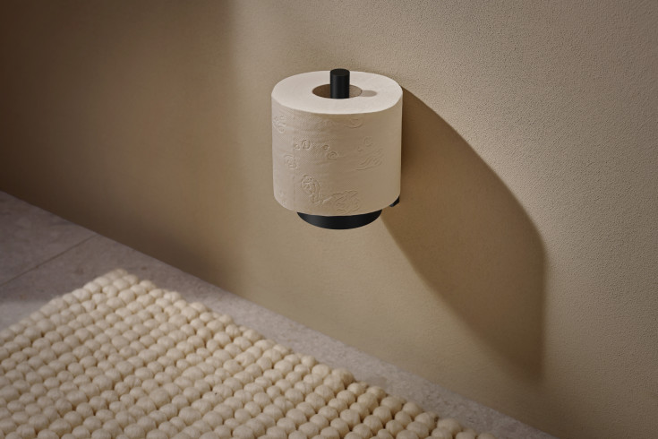 Hansgrohe AddStoris S reservpappershållare, matt svart