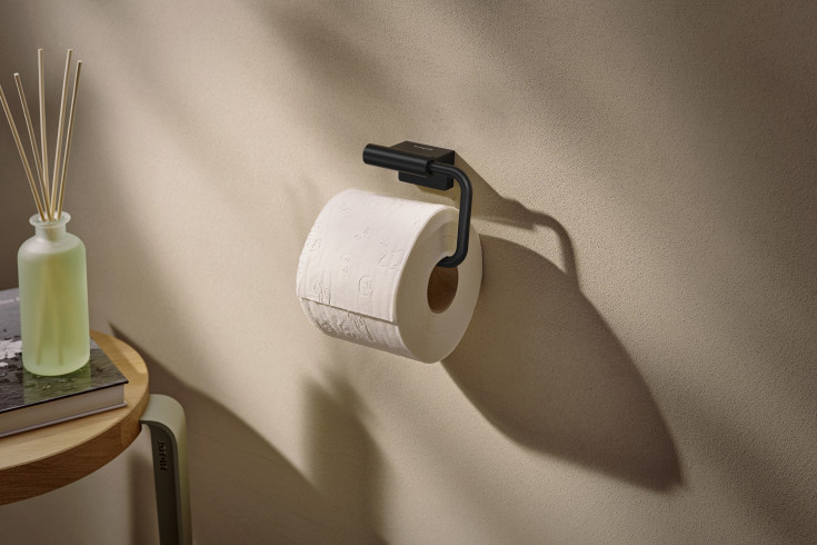 Hansgrohe AddStoris S toiletrulleholder, mat sort