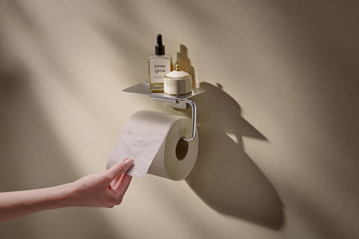 Hansgrohe AddStoris toiletrulleholder, krom