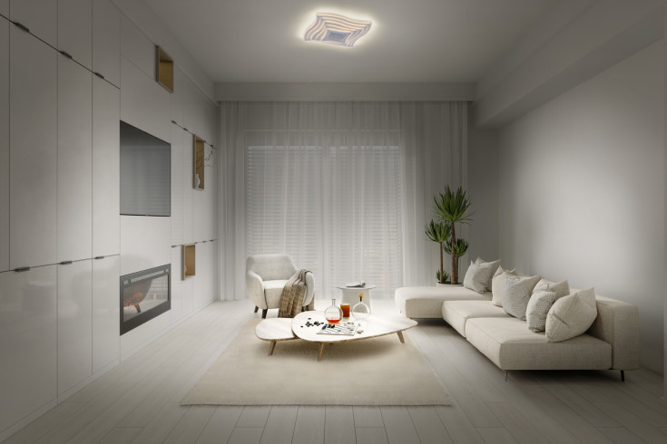 Osram Orbis Waves loftlampe, 40 x 40 cm