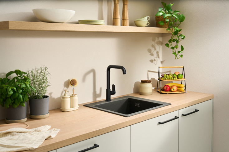 Hansgrohe Vernis Blend M35 køkkenarmatur, mat sort