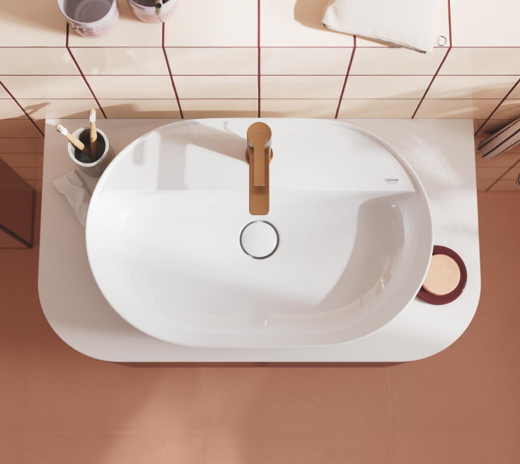 Grohe Lineare tvättställsblandare, borstad koppar