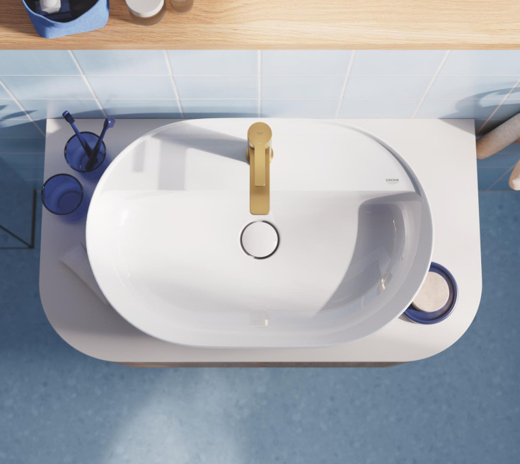 Grohe Lineare tvättställsblandare, borstad mässing