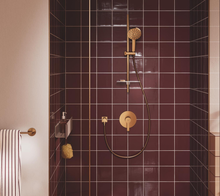 Grohe Lineare brusearmatur, børstet kobber