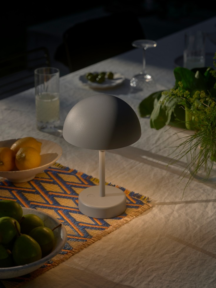 Nordlux Ellen genopladelig bordlampe, grå